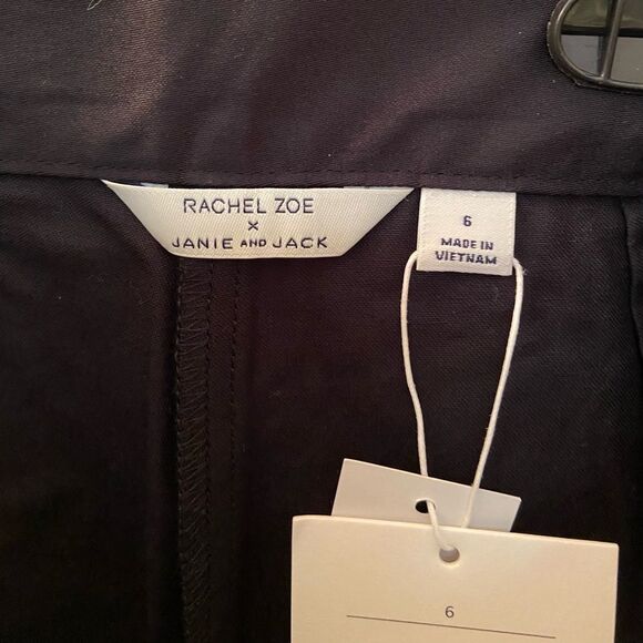 Janie and Jack x Rachel Zoe Black Gold Stripe Tuxedo Pants Girls Size 6 NWT - Picture 6 of 10